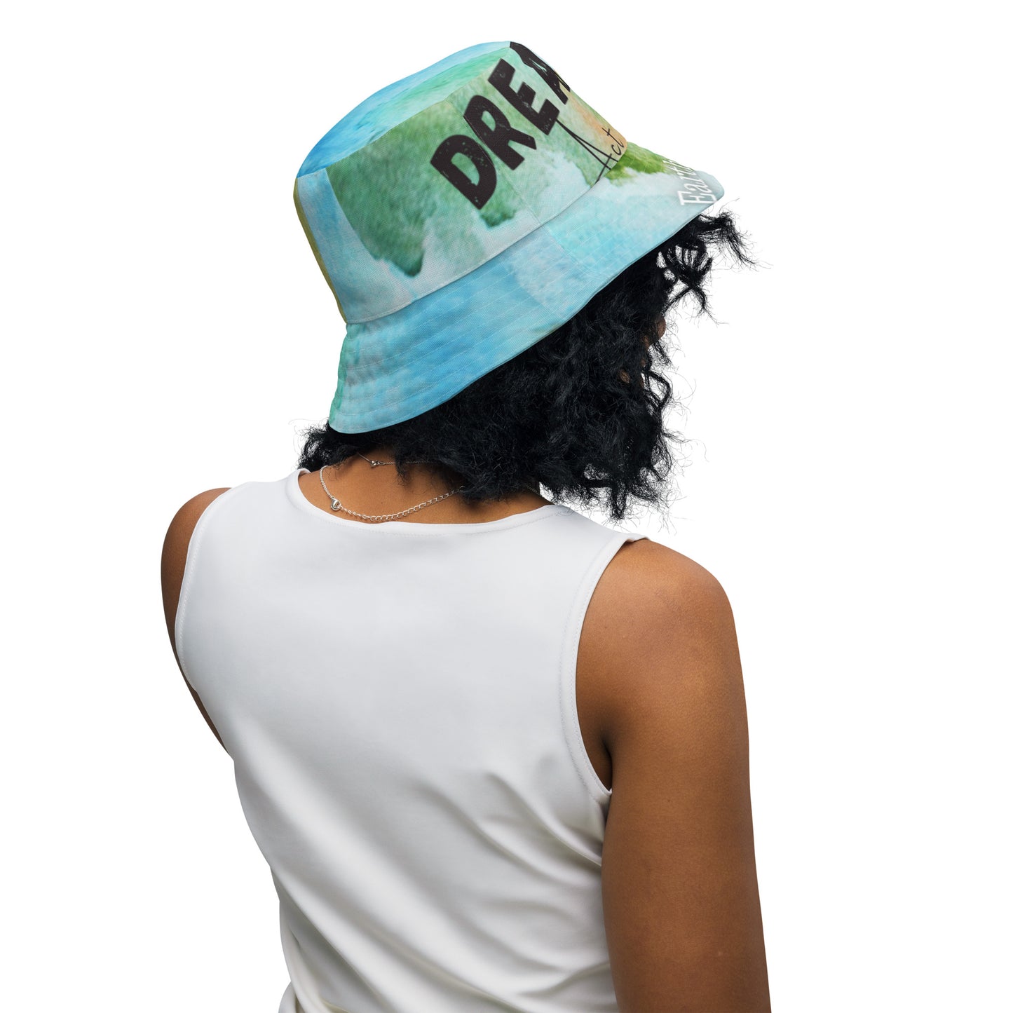Reversible Bucket Hat - Earth & Dream Big Act Bigger