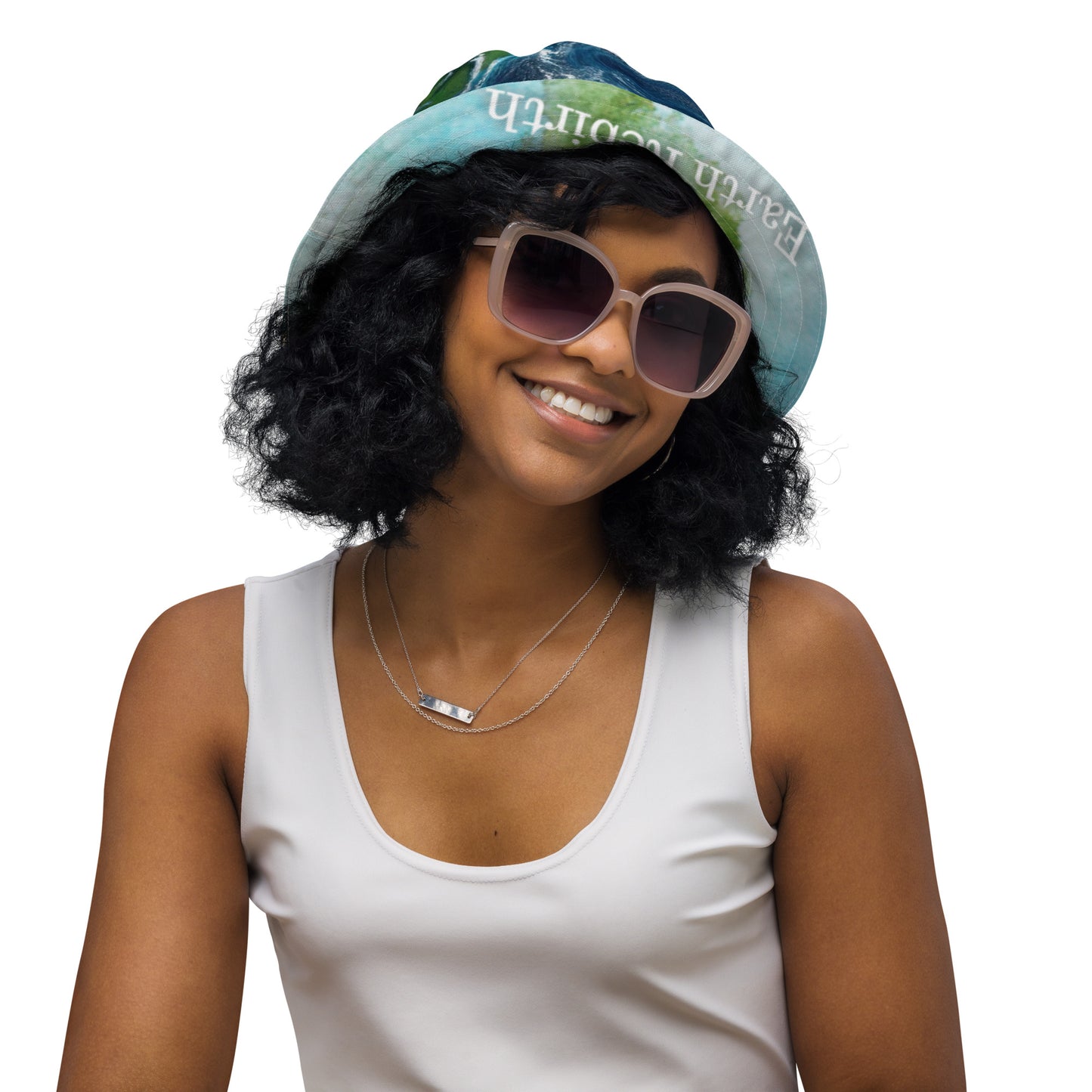 Reversible Bucket Hat - Earth & Dream Big Act Bigger