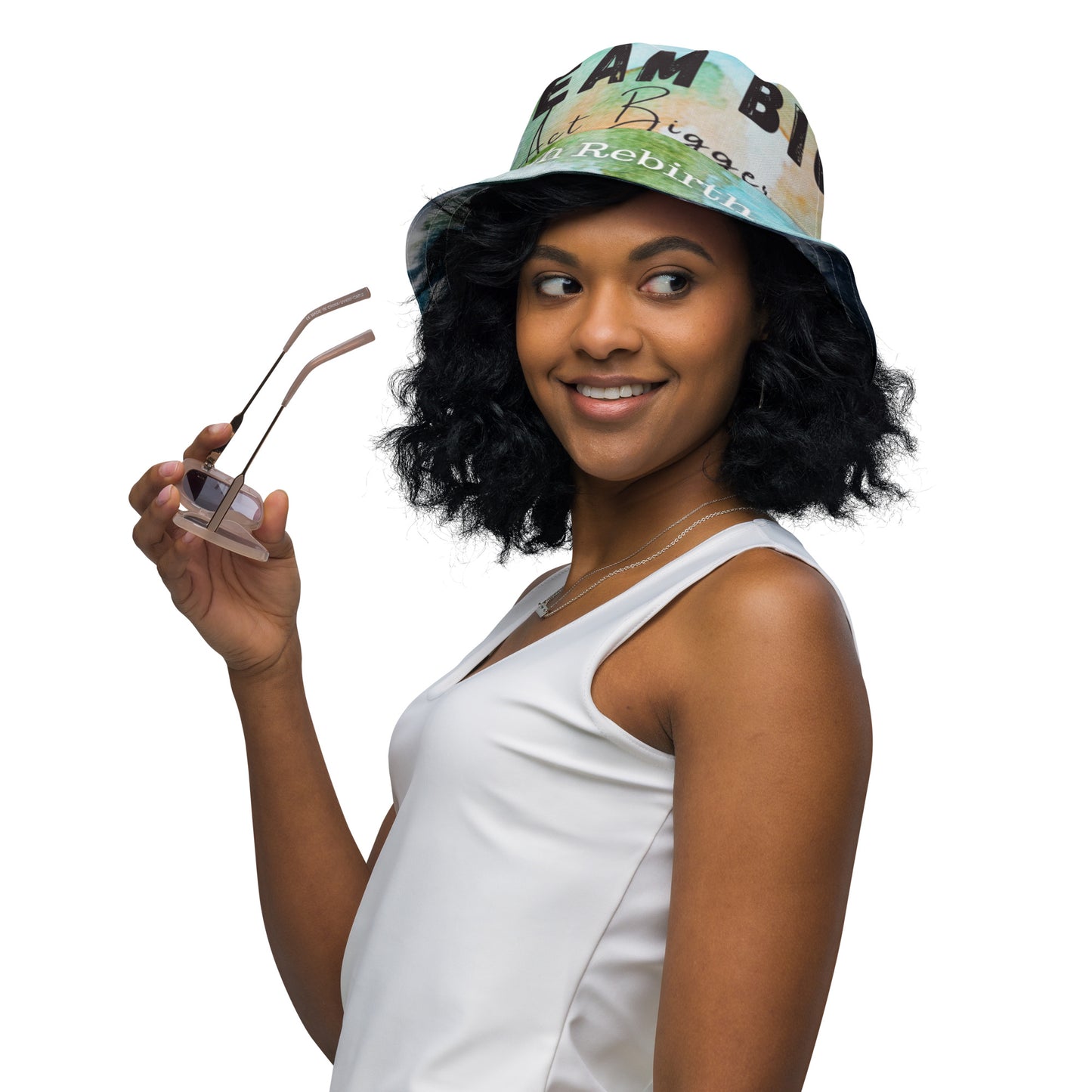 Reversible Bucket Hat - Earth & Dream Big Act Bigger