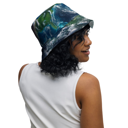 Reversible Bucket Hat - Earth & Dream Big Act Bigger