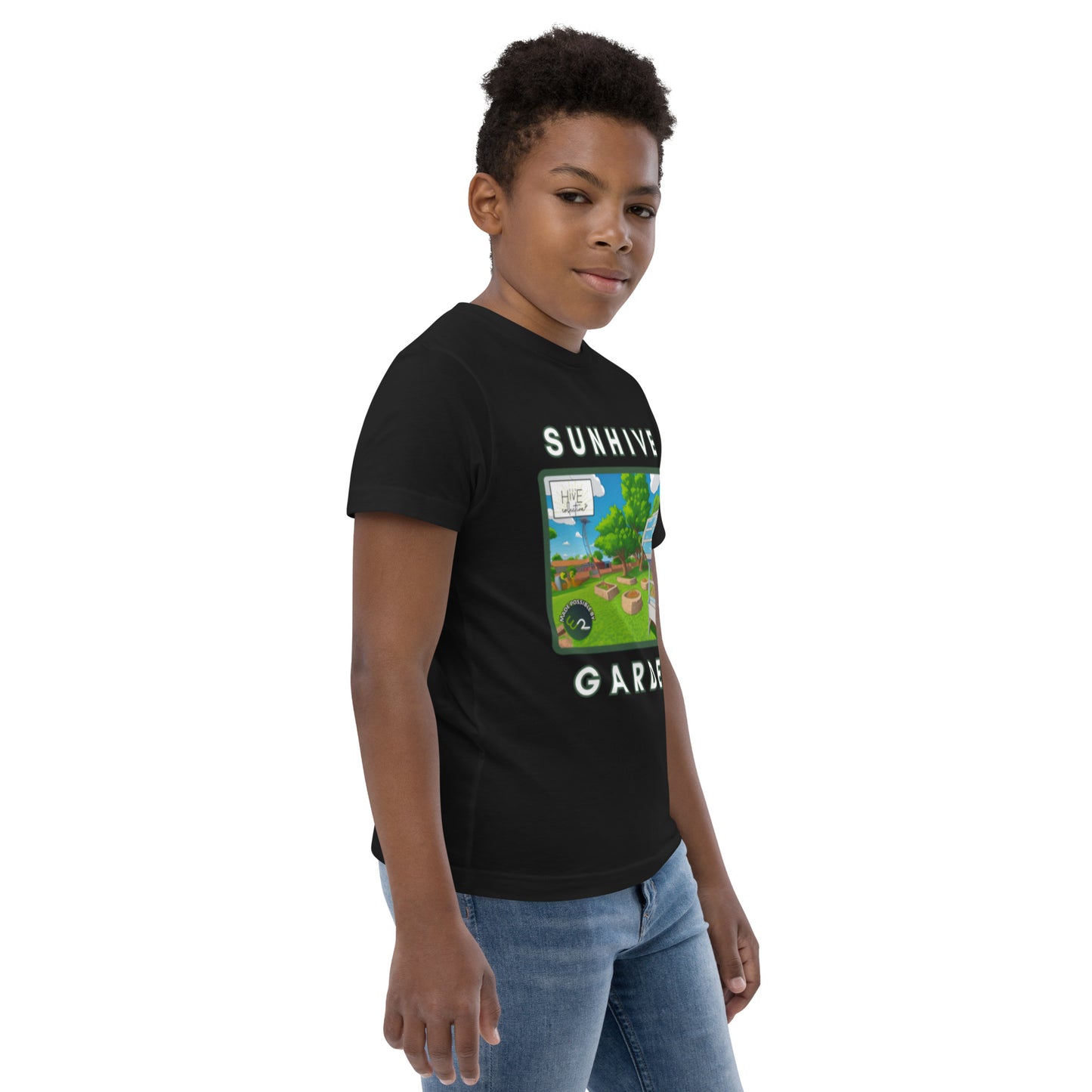 Commemorative SunHive Collective Community Garden Youth T-Shirt