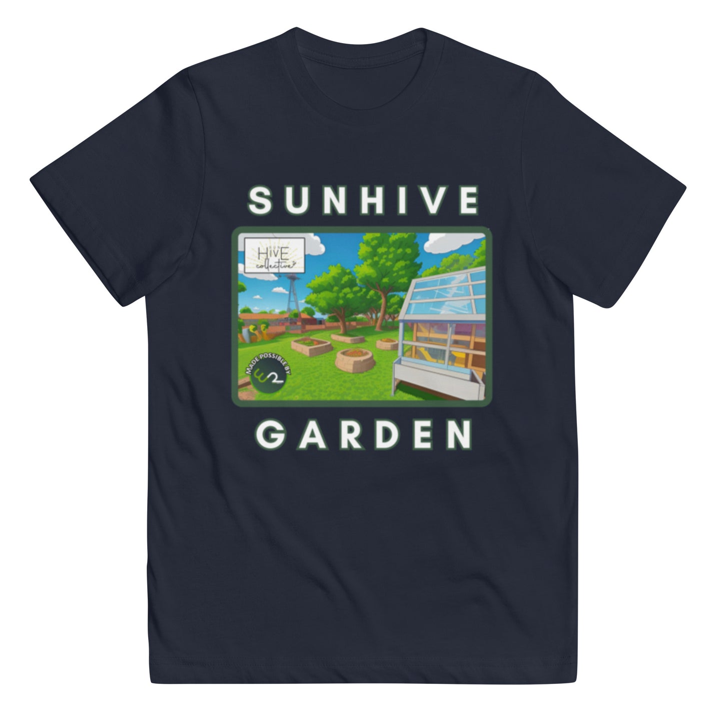 Commemorative SunHive Collective Community Garden Youth T-Shirt