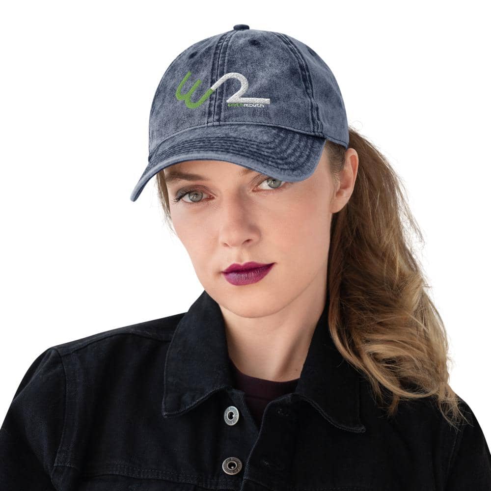 Vintage Cotton Twill Cap: Earth Rebirth - Earth Rebirth