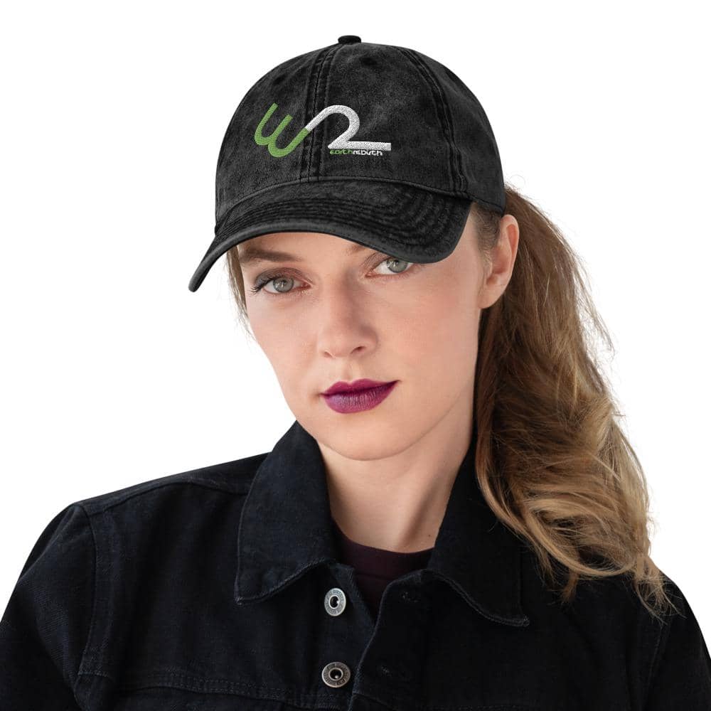 Vintage Cotton Twill Cap: Earth Rebirth - Earth Rebirth