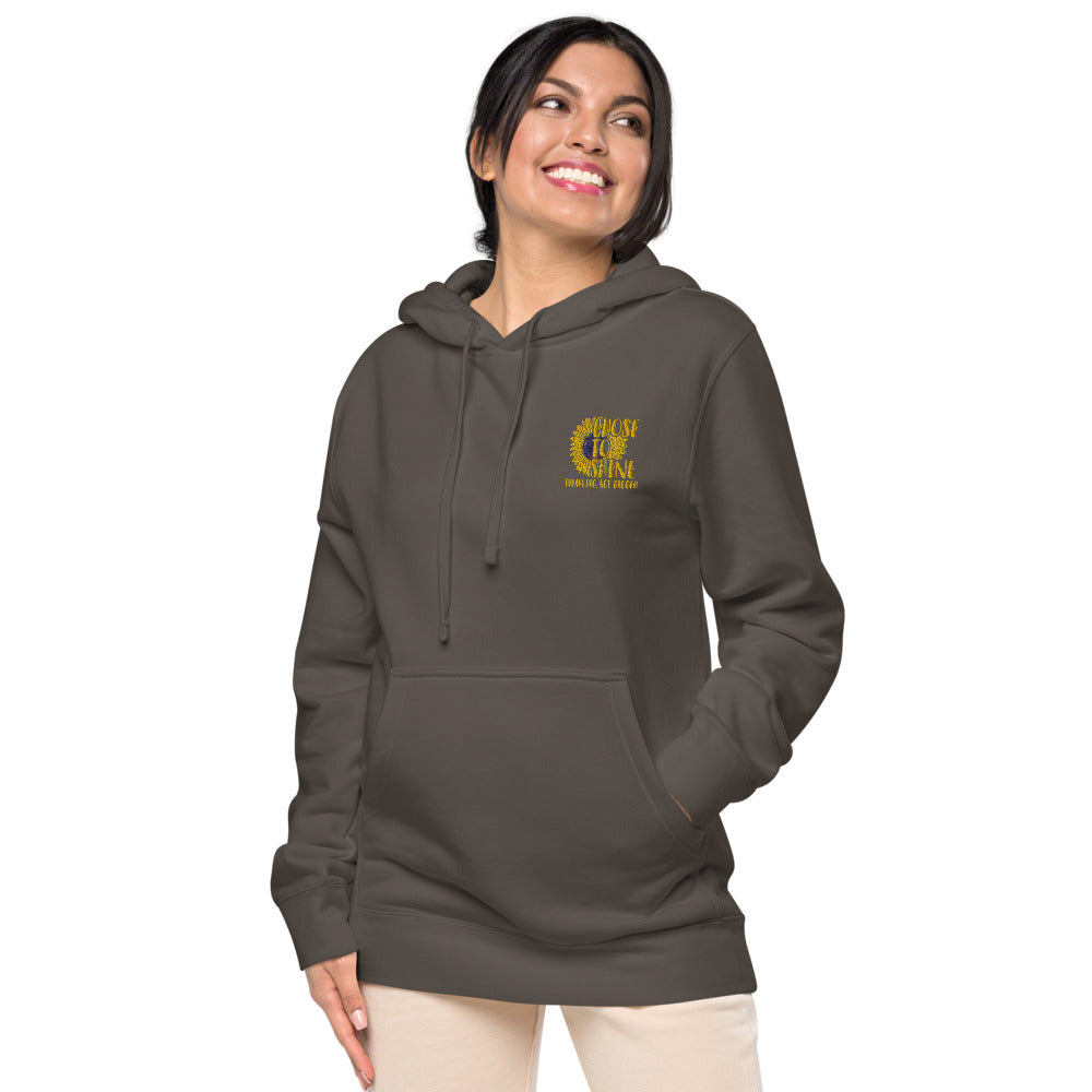 Chose to Shine Unisex pigment dyed hoodie - Earth Rebirth