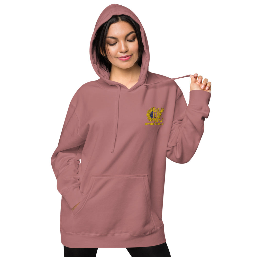Chose to Shine Unisex pigment dyed hoodie - Earth Rebirth