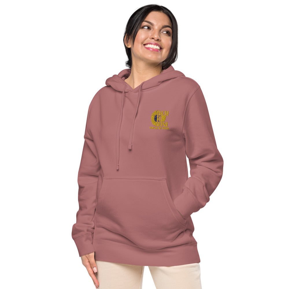 Chose to Shine Unisex pigment dyed hoodie - Earth Rebirth