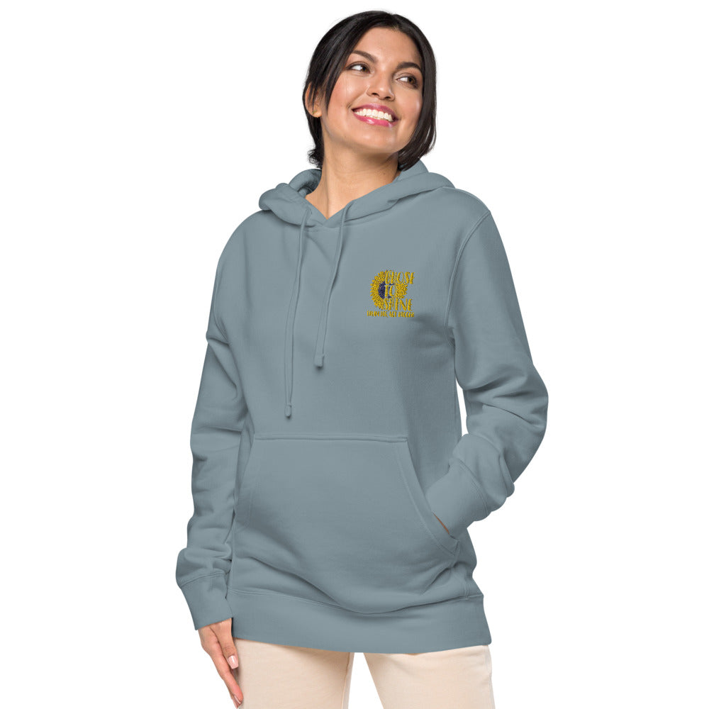 Chose to Shine Unisex pigment dyed hoodie - Earth Rebirth