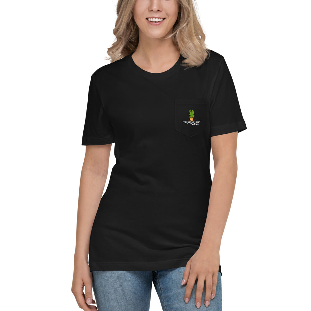 "Think Green" Unisex Pocket T-Shirt | Pocket T-Shirt | Earth Rebirth