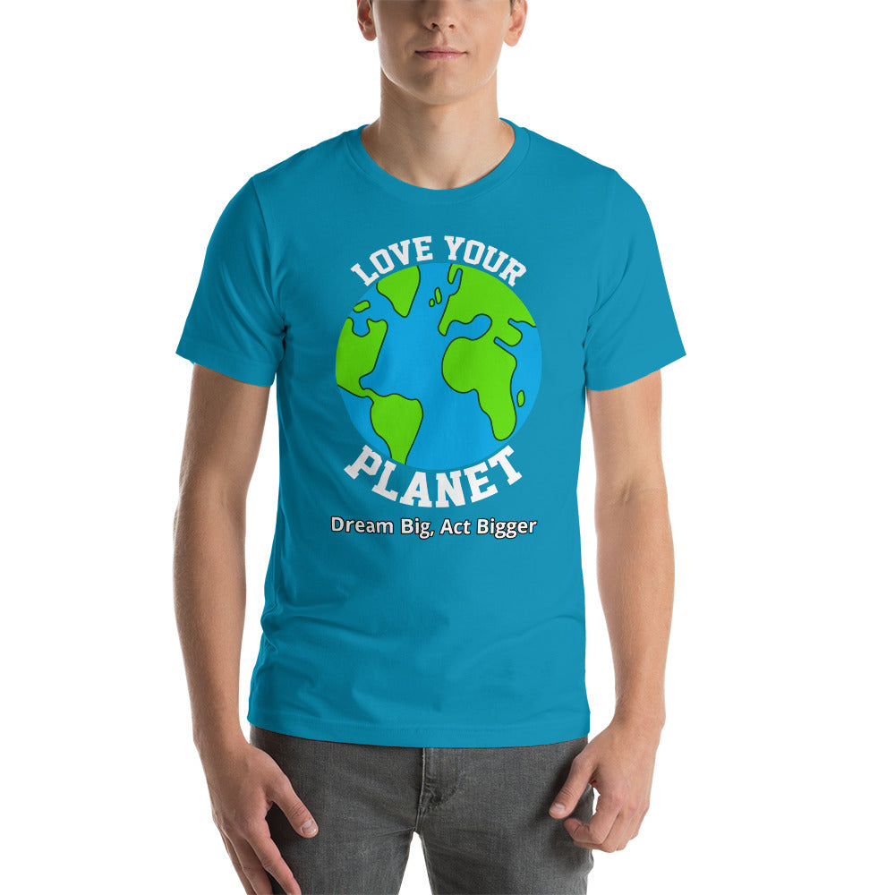 "Love Your Planet" Short-Sleeve Shirt | Earth Rebirth | Earth Rebirth