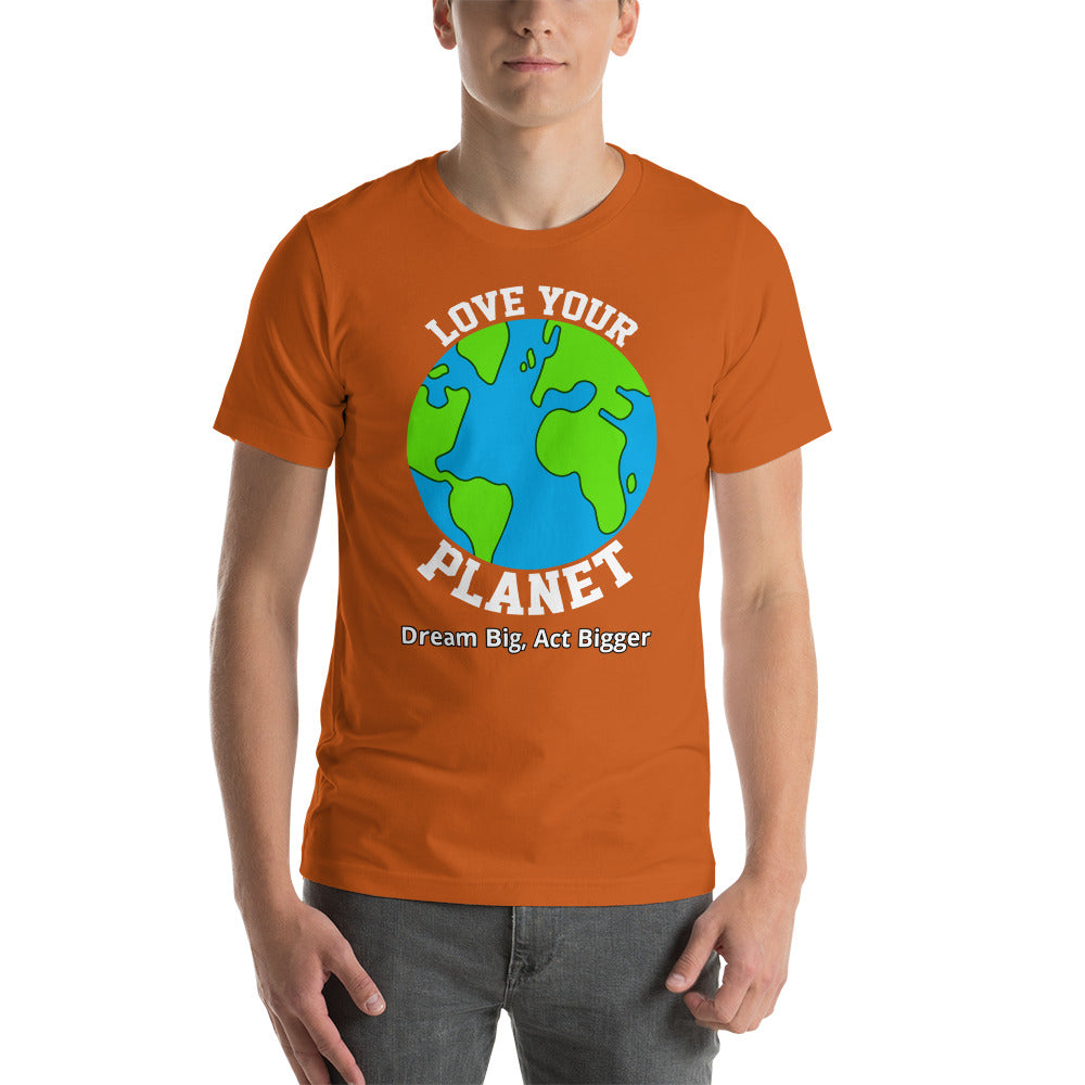 "Love Your Planet" Short-Sleeve Shirt | Earth Rebirth | Earth Rebirth