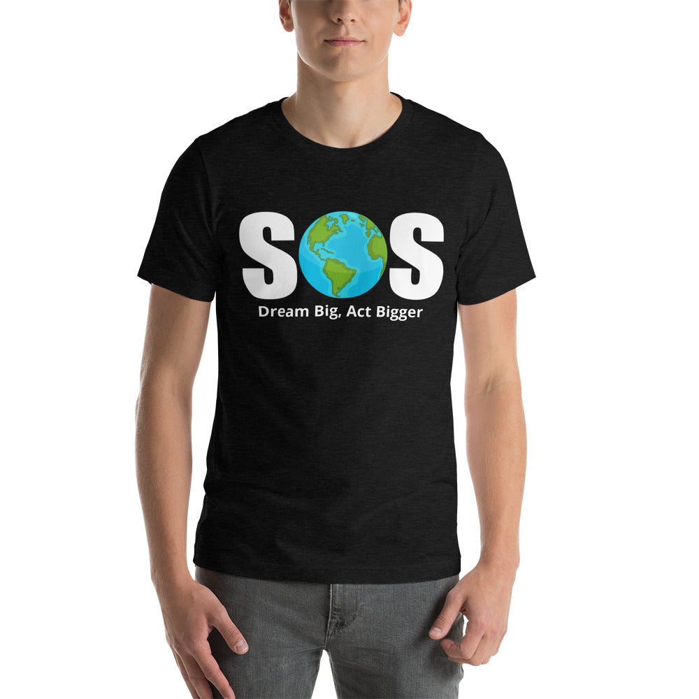 "SOS" Short-Sleeve Unisex T-Shirt | Unisex T-Shirt | Earth Rebirth