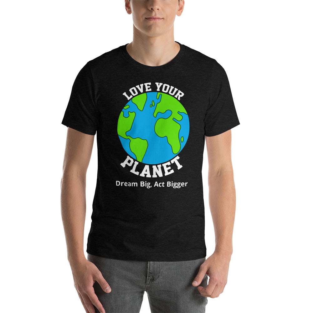 "Love Your Planet" Short-Sleeve Shirt | Earth Rebirth | Earth Rebirth