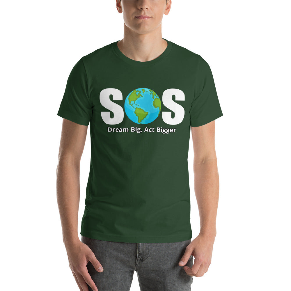 "SOS" Short-Sleeve Unisex T-Shirt | Unisex T-Shirt | Earth Rebirth