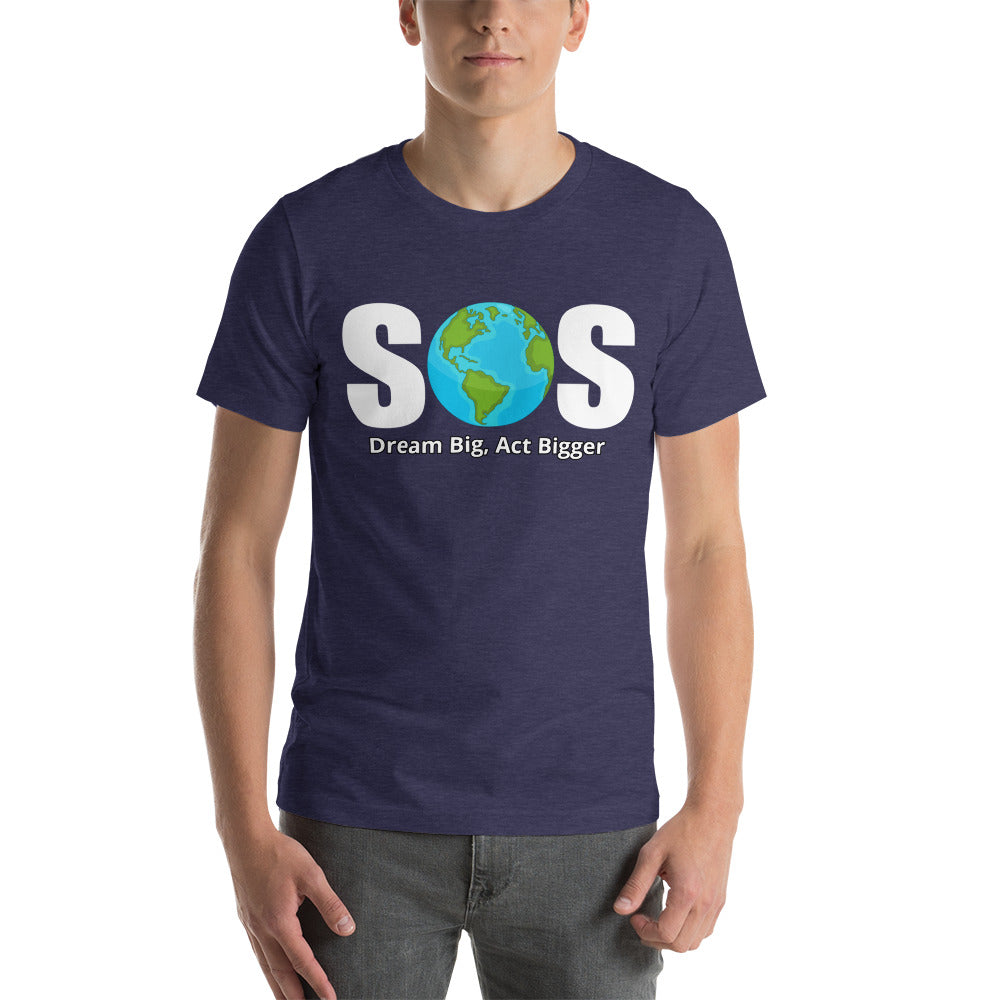 "SOS" Short-Sleeve Unisex T-Shirt | Unisex T-Shirt | Earth Rebirth