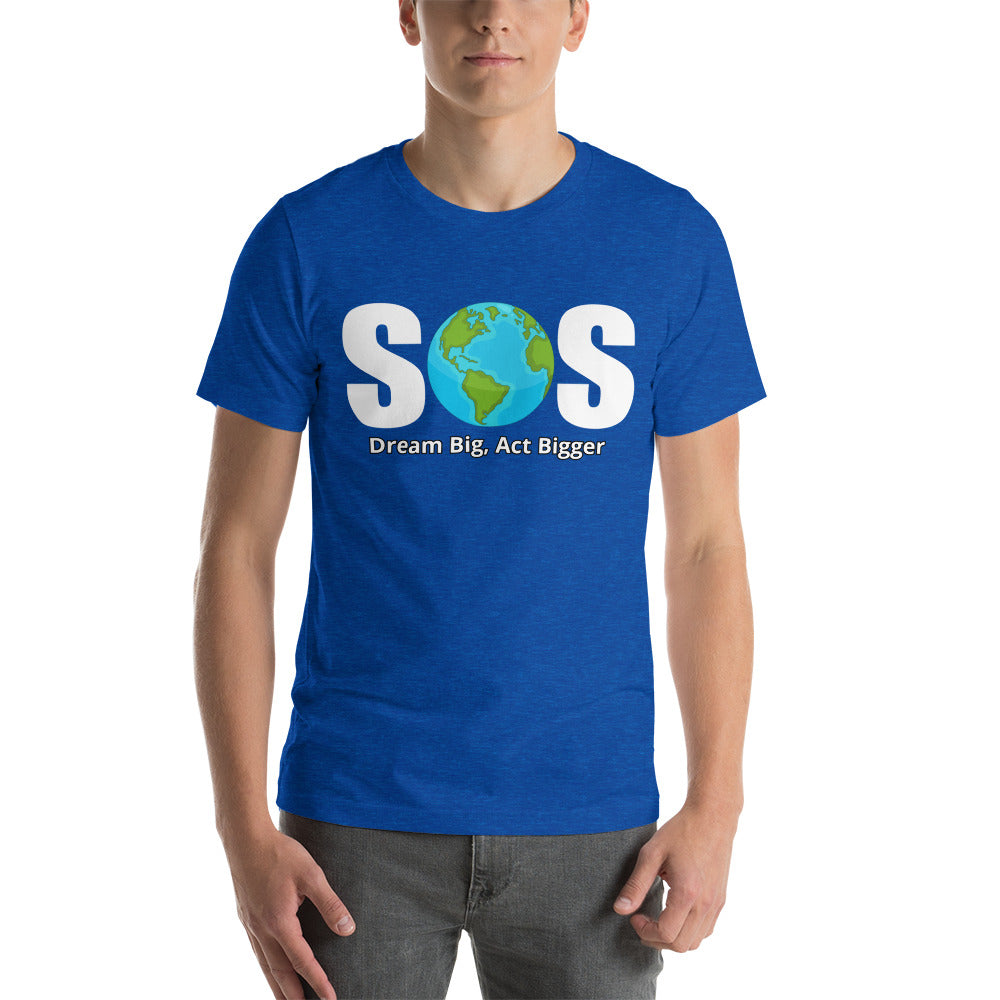 "SOS" Short-Sleeve Unisex T-Shirt | Unisex T-Shirt | Earth Rebirth