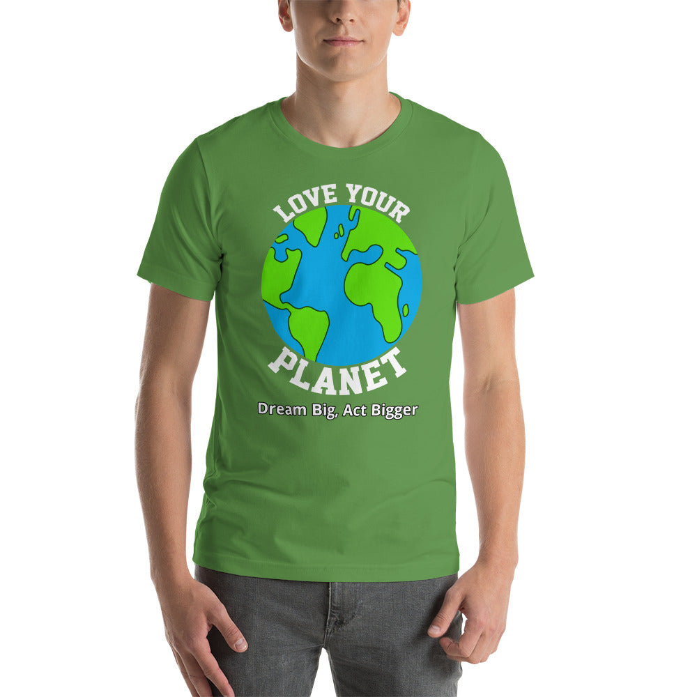 "Love Your Planet" Short-Sleeve Shirt | Earth Rebirth | Earth Rebirth