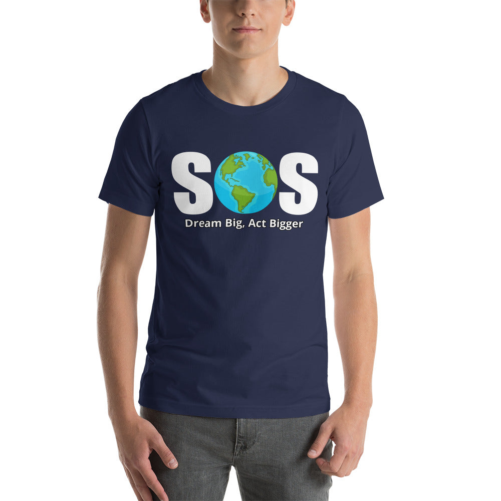 "SOS" Short-Sleeve Unisex T-Shirt | Unisex T-Shirt | Earth Rebirth