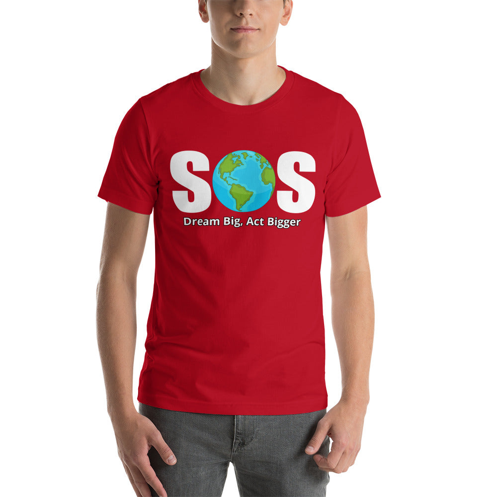 "SOS" Short-Sleeve Unisex T-Shirt | Unisex T-Shirt | Earth Rebirth