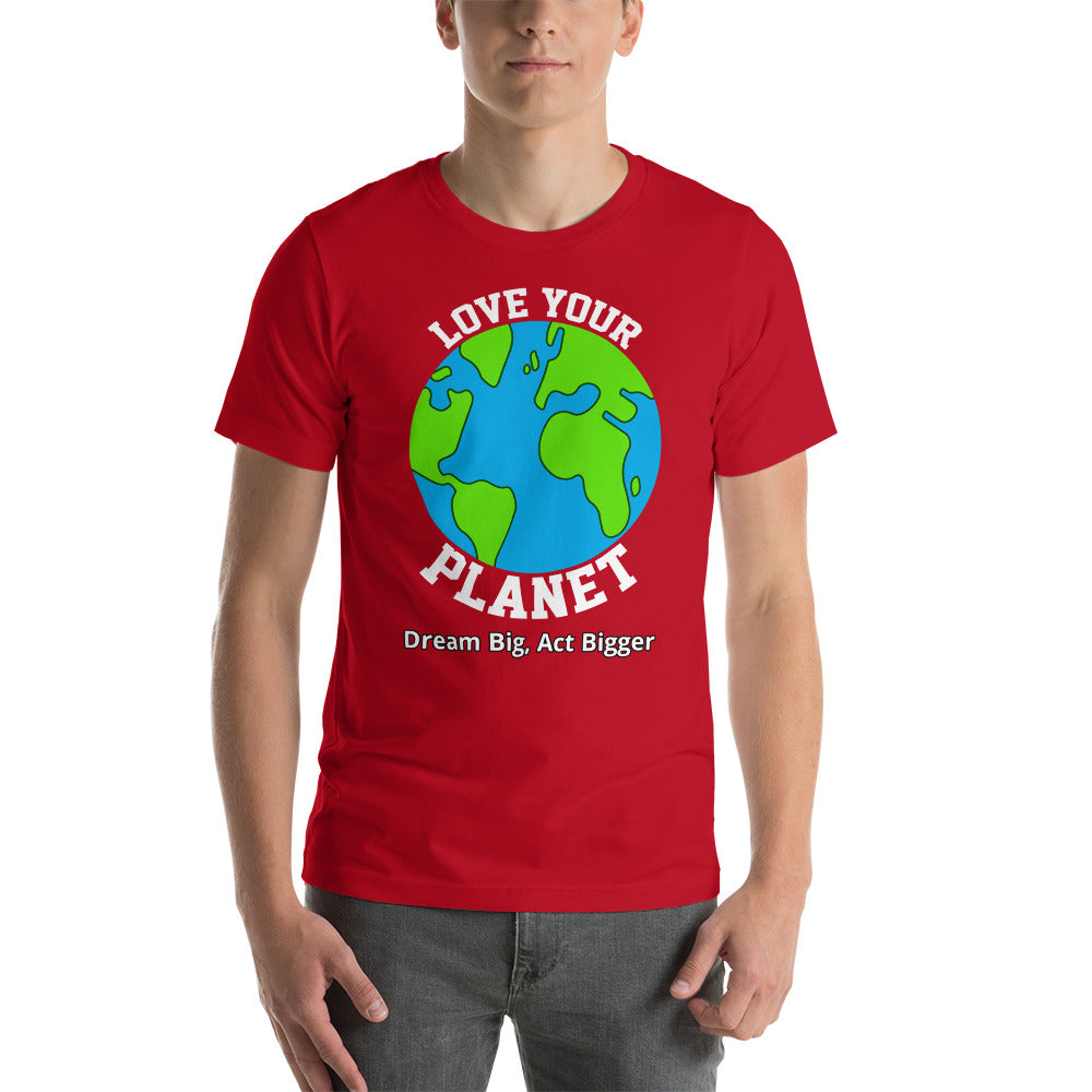 "Love Your Planet" Short-Sleeve Shirt | Earth Rebirth | Earth Rebirth