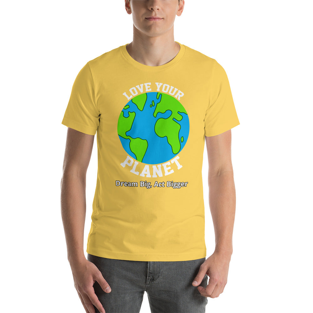 "Love Your Planet" Short-Sleeve Shirt | Earth Rebirth | Earth Rebirth