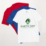 Earth Day Virtual Festival Microphone Short-Sleeve Unisex T-Shirt - Earth Rebirth