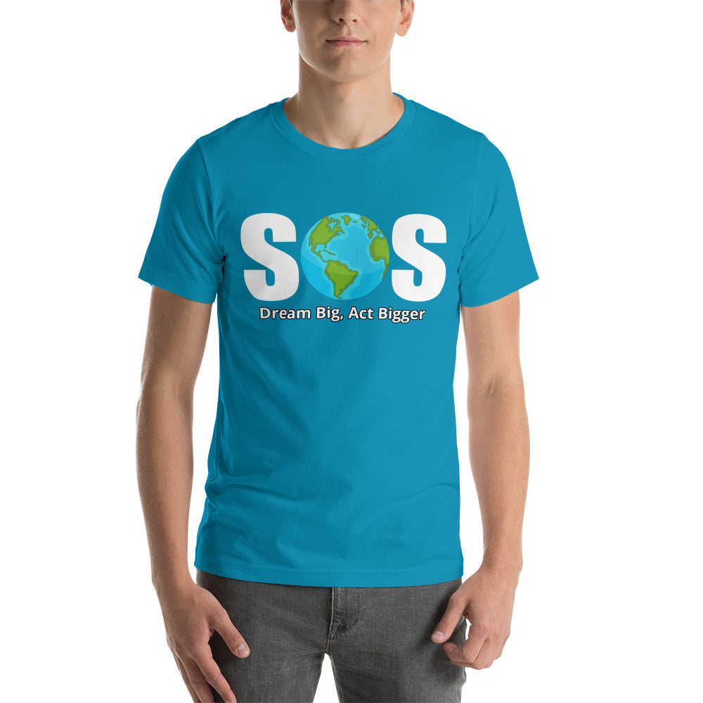 "SOS" Short-Sleeve Unisex T-Shirt | Unisex T-Shirt | Earth Rebirth