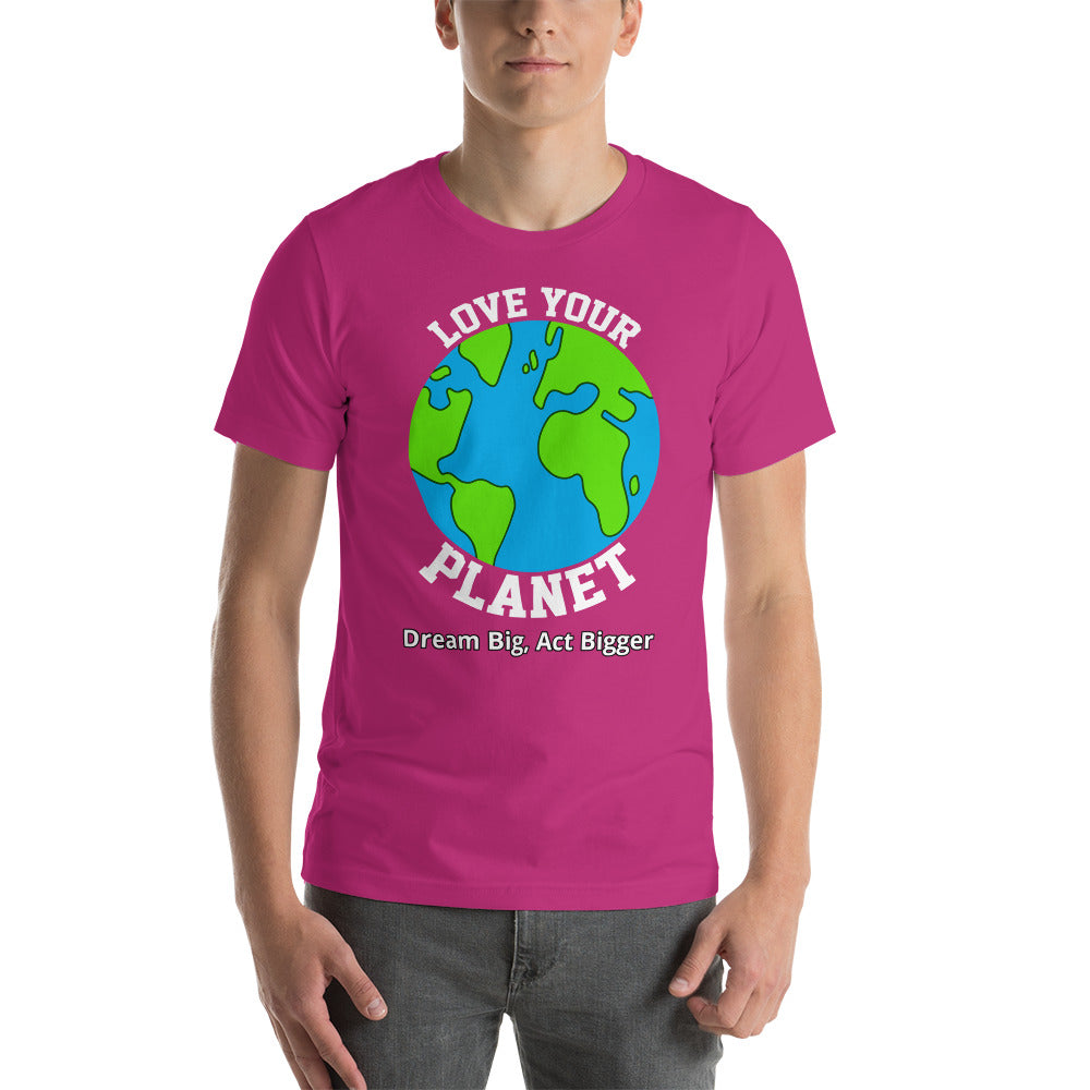 "Love Your Planet" Short-Sleeve Shirt | Earth Rebirth | Earth Rebirth