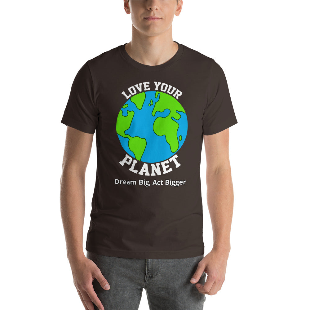 "Love Your Planet" Short-Sleeve Shirt | Earth Rebirth | Earth Rebirth