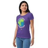 I'm An Earth Rebirther Globe Women’s fitted t-shirt - Earth Rebirth